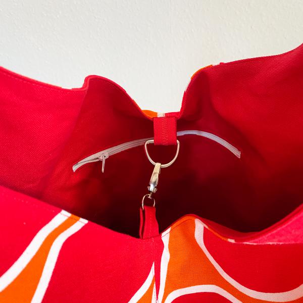 Strandtasche orange-rot